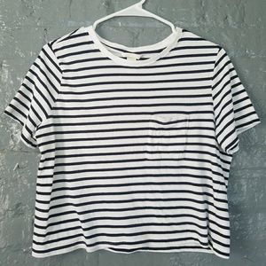 H&M basic crop tee